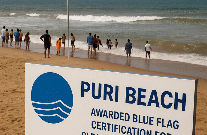Puri Beach Awarded Blue Flag Certification for Clean and Sustainable Tourism