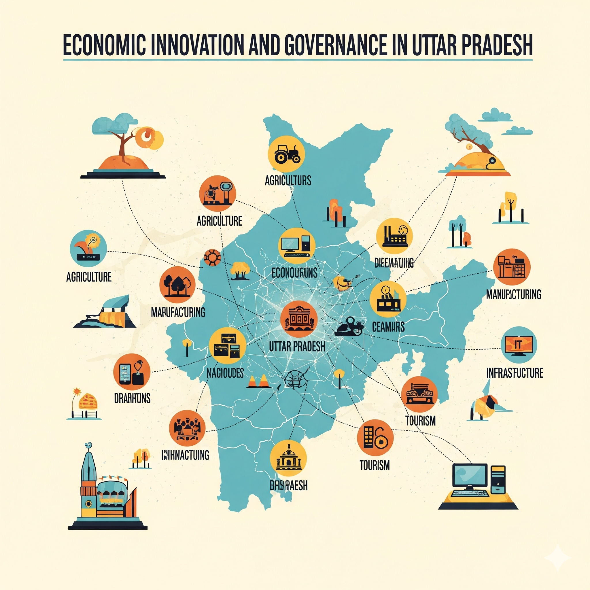 Uttar Pradesh: A Model for Economic Innovation and Governance? Examining how India’s largest state is redefining economic growth through policy and governance reforms.