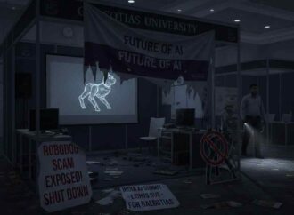 Lights Out At The Galgotias Stall At India AI Summit After Video Exposes Robodog Claims