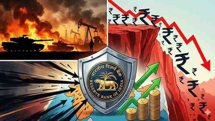 Rupee Hits Record Low Amid Middle East Tensions; RBI Steps in to Shield Indian Economy