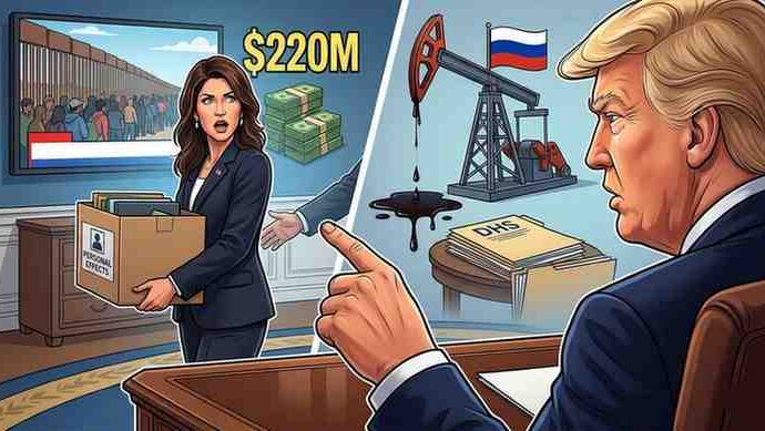 Trump Fires DHS Secretary Kristi Noem After $220M Immigration Ad Controversy