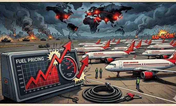 Grounded by Fuel: Air India Slashes 10% of Daily Flights as ATF Prices Surge Amid Global Conflict