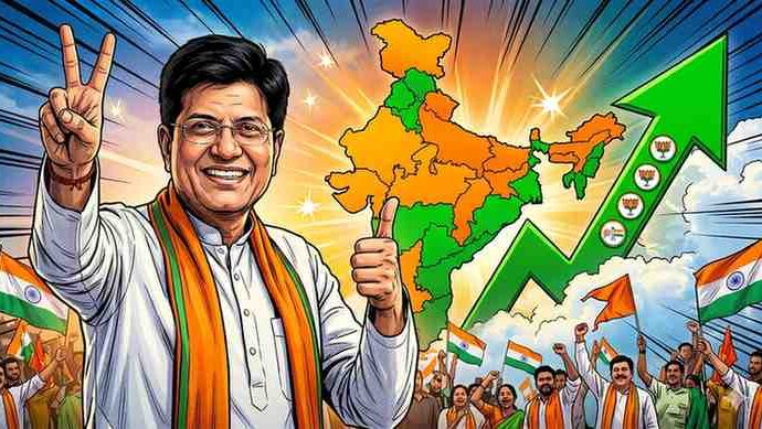 Piyush Goyal Predicts “Unprecedented Victory” for BJP-NDA in State Assemblies