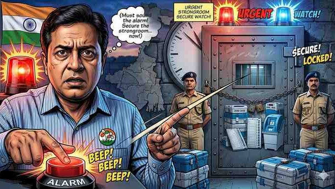 TMC Raises Alarm Over Strongroom Security as Bengal Results Loom