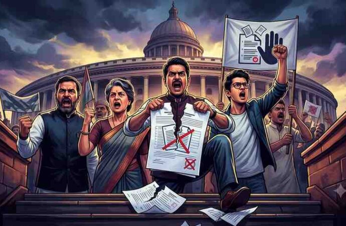 Opposition Leaders Rally Against Controversial Anti-Paper Leak Bill in Parliament