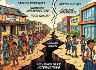 THE TWO INDIAS: CRACKS WIDEN IN EDUCATION SYSTEM AS MILLIONS ABANDON GOVERNMENT SCHOOLS