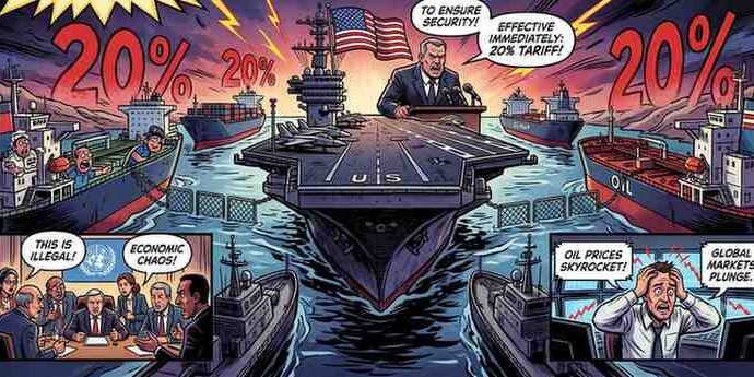 US Shockwave: Trump Announces Controversial 20% Toll on Strait of Hormuz