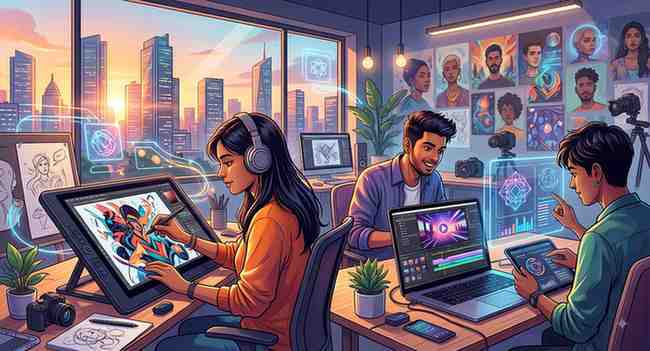 India’s Youth Embraces Digital Creativity Amidst Rise of AI-Generated Content