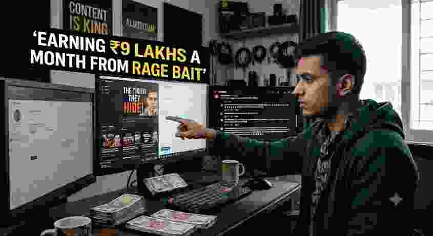 The Dark Side of Engagement: Creator Earns ₹9 Lakhs a Month Off “Rage Bait”